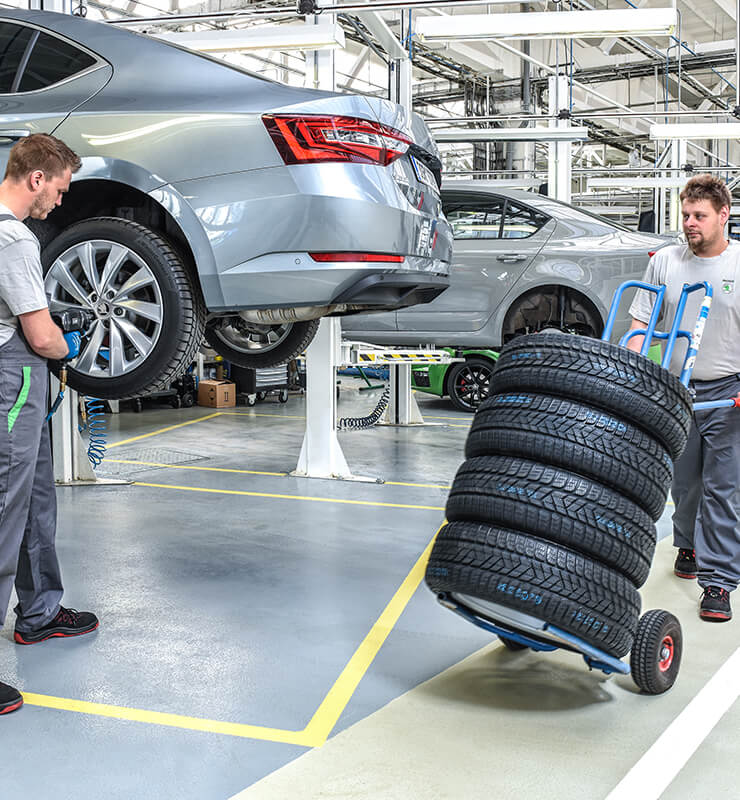 Сезонный шиномонтаж